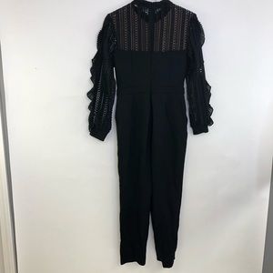 patricia lace jersey jumpsuit